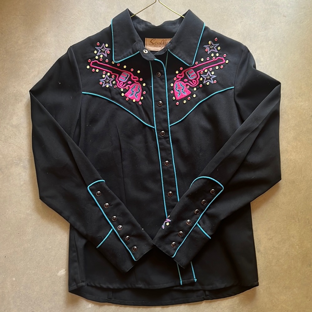 Scully long sleeve retro shirt Size small.